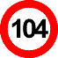 Snelheidsindex: 104 km/h