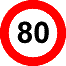 Snelheidsindex: 80 km/u