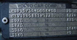 Volvo 940, 3770 kg treingewicht is meer dan hij in Nederland mag trekken.