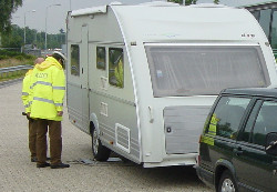 Meting van de as-druk in Duitsland