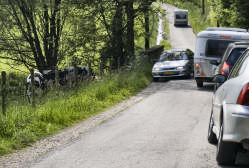 Hier een tegenligger ontmoeten, voor velen een horrorscenario. Nergens voor nodig